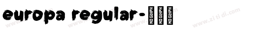 europa regular字体转换